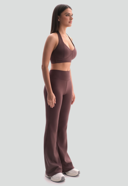 Леггинсы-клеш с v-образным вырезом